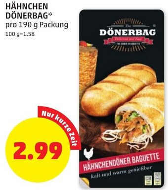 PENNY HÄHNCHEN DÖNERBAG pro 190 g Packung Angebot