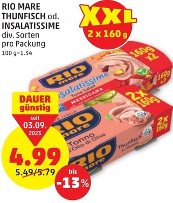 PENNY RIO MARE THUNFISCH od. INSALATISSIME Angebot