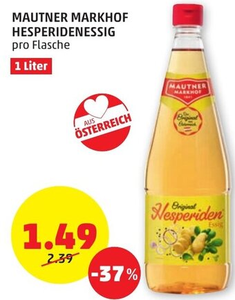 PENNY MAUTNER MARKHOF HESPERIDENESSIG pro Flasche Angebot