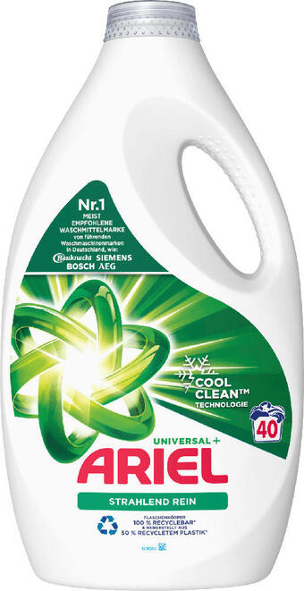dm Ariel flüssigwaschmittel universal+ cool clean Angebot