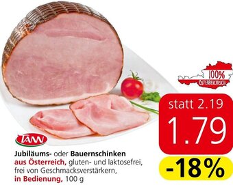 Spar Jubiläums- oder Bauernschinken 100 g Angebot