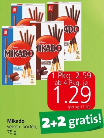 Spar Mikado versch. Sorten, 75 g Angebot