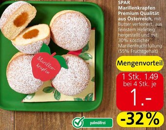 Spar SPAR Marillenkrapfen Premium Qualität aus Österreich Angebot