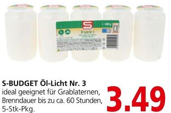 Spar S-BUDGET Öl-Licht Nr.  5-Stk-Pkg. Angebot