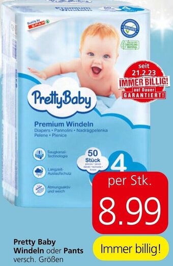 Spar Pretty Baby Windeln oder Pants versch. Größen Angebot