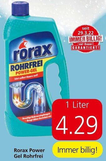Spar Rorax Power Gel Rohrfrei 1 Liter Angebot