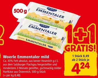 Interspar Woerle Emmentaler mild Angebot