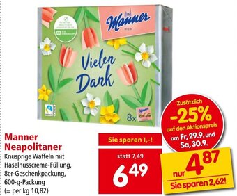 Interspar Manner Neapolitaner, 600-g-Packung Angebot
