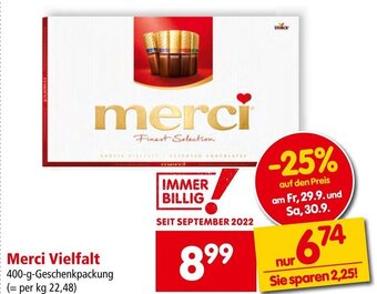 Interspar Merci Vielfalt 400-g-Geschenkpackung Angebot