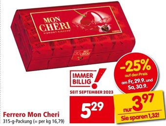 Interspar Ferrero Mon Cheri 315-g-Packung Angebot