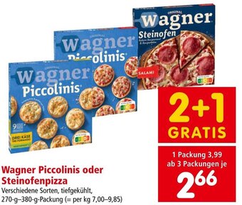 Interspar Wagner Piccolinis oder Steinofenpizza 270 g-380 g Angebot