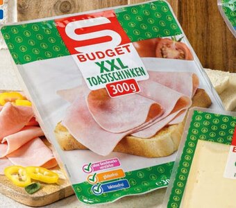 Interspar S-BUDGET Toastschinken XXL aus Österreich 300-g-Packung Angebot
