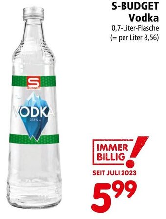 Interspar S-BUDGET Vodka 0,7-Liter-Flasche Angebot