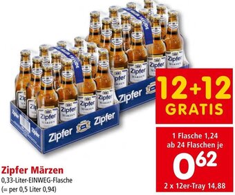 Interspar Zipfer Märzen 0,33-Liter-EINWEG-Flasche Angebot