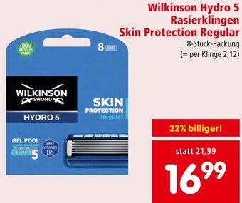 Interspar Wilkinson Hydro 5 Rasierklingen Skin Protection Regular Angebot