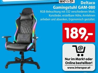 Interspar Deltaco Gamingstuhl GAM-080 Angebot