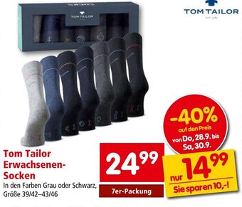 Interspar Tom Tailor Erwachsenen-Socken 7er-Packung Angebot
