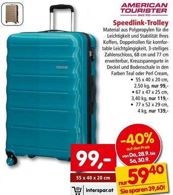 Interspar AMERICAN TOURISTER Speedlink-Trolley Angebot