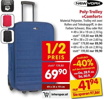 Interspar Poly-Trolley >>Comfort<< Angebot