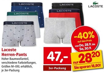 Interspar Lacoste Herren-Pants Angebot
