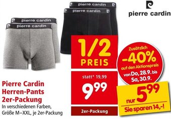Interspar Pierre Cardin Herren-Pants 2er-Packung Angebot
