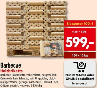 Interspar Barbecue Holzbriketts Angebot