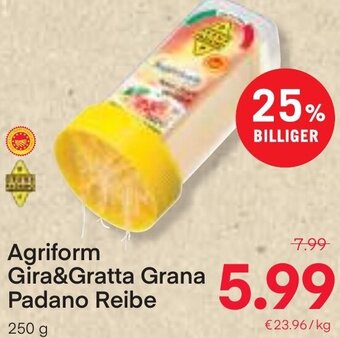 MPreis Agriform Gira&Gratta Grana Padano Reibe 250 g Angebot
