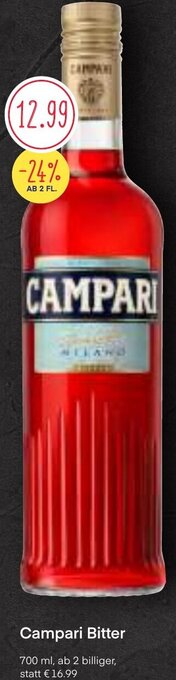 MPreis Campari Bitter 700 ml Angebot