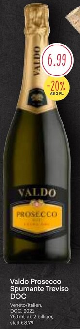 MPreis Valdo Prosecco Spumante Treviso DOC 750ml Angebot