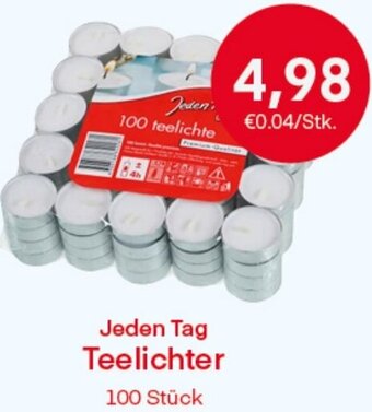 MPreis Jeden Tag Teelichter 100 Stück Angebot