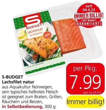 Eurospar S-BUDGET Lachsfilet natur Angebot