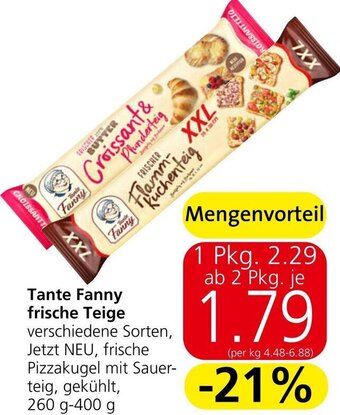 Eurospar Tante Fanny frische Teige 260 g- 400 g Angebot