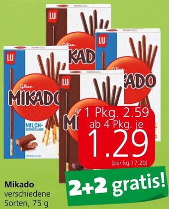 Eurospar Mikado verschiedene Sorten, 75 g Angebot