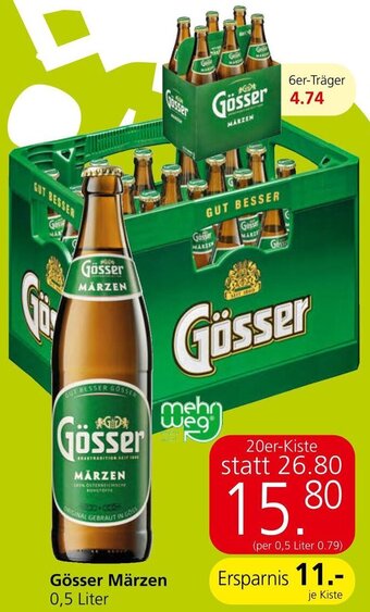 Eurospar Gösser Märzen 0,5 Liter Angebot
