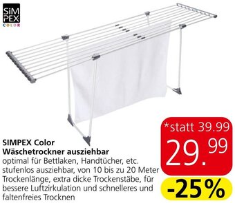 Eurospar SIMPEX Color Wäschetrockner ausziehbar Angebot