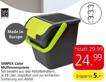 Eurospar SIMPEX Color Mülltrennsystem Angebot