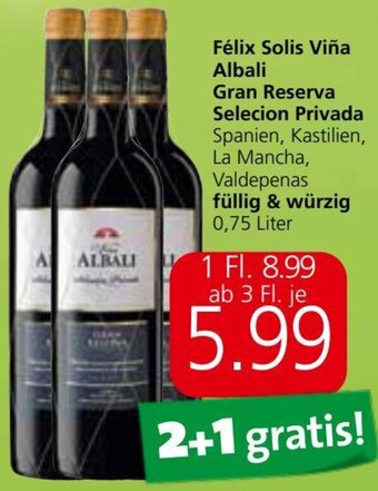 Eurospar Félix Solis Viña Albali Gran Reserva Selecion Privada 0,75 Liter Angebot