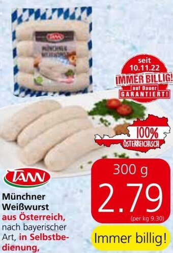 Eurospar Münchner Weißwurst aus Österreich Angebot
