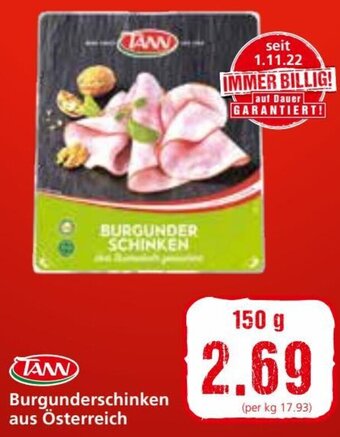 Eurospar Burgunderschinken aus Österreich 150 g Angebot