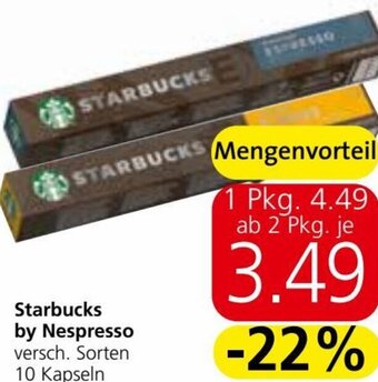 Eurospar Starbucks by Nespresso versch. Sorten 10 Kapseln Angebot