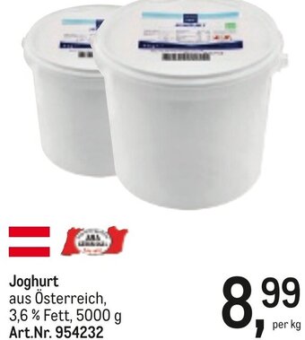 AGM Joghurt aus Österreich, per kg Angebot