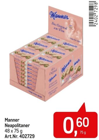 AGM Manner Neapolitaner 48 x 75 g Angebot