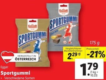 Lidl Egger Sportgummi 175g Angebot