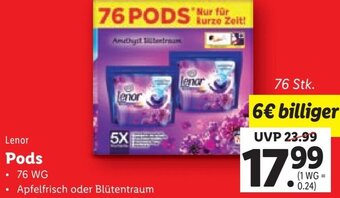 Lidl Lenor Pods 76 Stk. Angebot