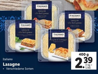 Lidl Italiamo Lasagne 400g Angebot