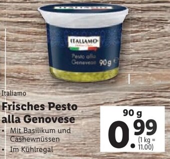 Lidl Italiamo Frisches Pesto alla Genovese 90g Angebot