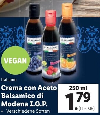 Lidl Italiamo Crema con Aceto Balsamico di Modena I.G.P. 250ml Angebot