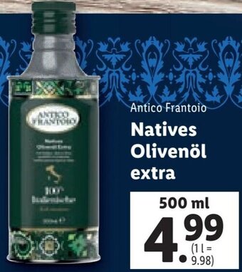 Lidl Antico Frantoio Natives Olivenöl extra 500ml Angebot