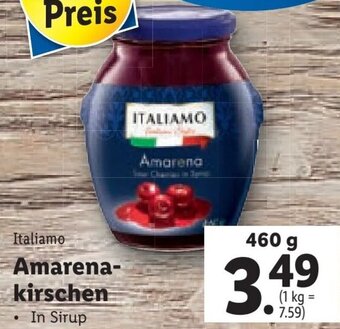 Lidl Italiamo Amarena-kirschen 460g Angebot