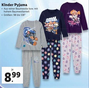Lidl Kinder Pyjama Angebot